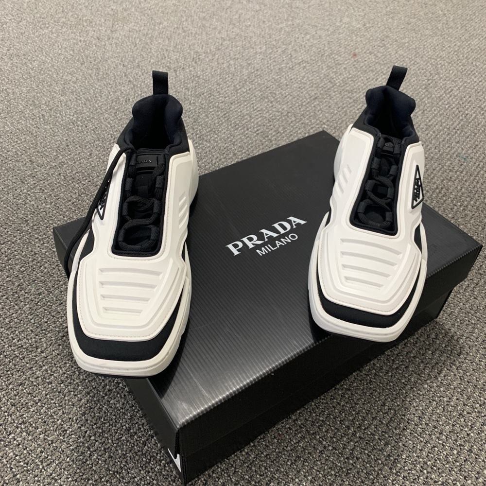 Prada Men’s techno stretch sneakers